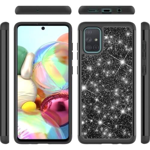 Shockproof Case for Samsung Galaxy A71 SM-A715F A 71 Glitter Luxury Back Phone Cover For Samsung Galaxy A71 5G SM-A716B Shell