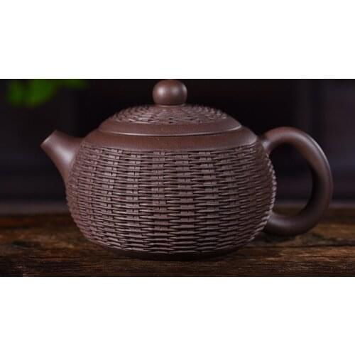 Are recommended for authentic pure manual undressed ore mud purple bamboo weaving and xi shi pot of kung fu tea tea set