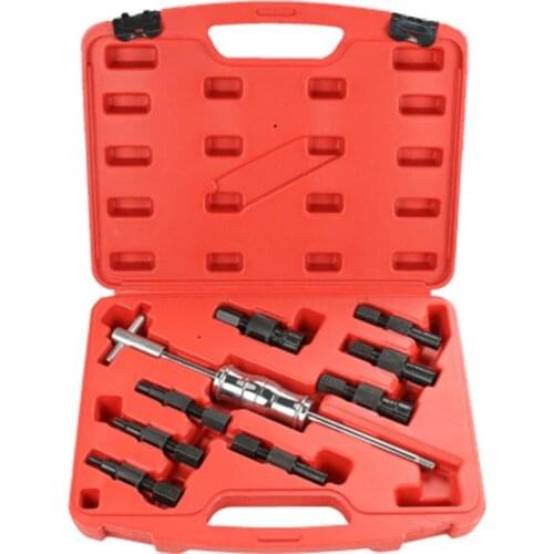 9Pc Blind Hole Slide Hammer Pilot Bearing Puller Internal Extractor Removal Kit 8-32MM