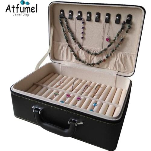 Fine Bracelet Jewelry Storage Travel Box 30 Slots Bangle Jewellery Display Organizer Case Cufflinks Box Earring Holder