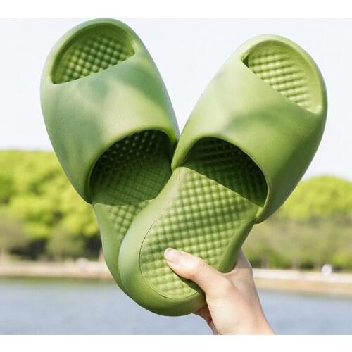 New 4CM Women Slippers Of Fish Thick Sole Indoor Shoes For Woman Soft EVA Slides Mute Non-slip Men Slipper Summer Sandals
