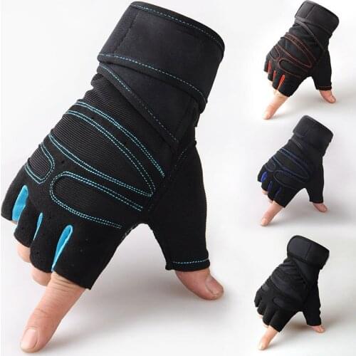 Gym Gloves Heavyweight Sports Exercise Weight Lifting Gloves Body Building Training Sport Fitness Half Finger Gloves