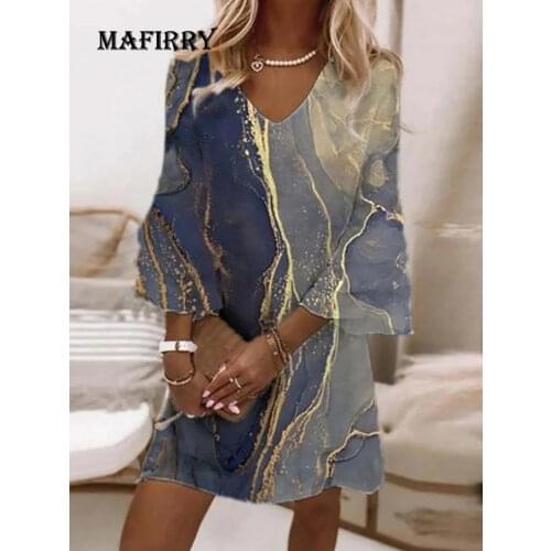 Summer Women Hollow Out Print Dress High Waist Hole Long Sleeve V Neck Dress Female Slim Fit Casual Colorful Beach Dress Vestido