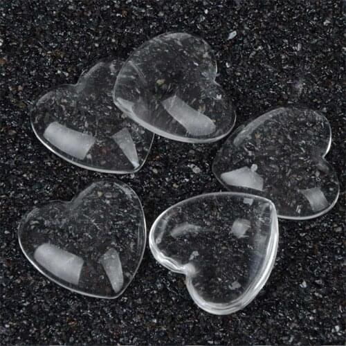10pcs/lot 30mm Clear Domed Glass Cabochons For Fashion Jewelry Making