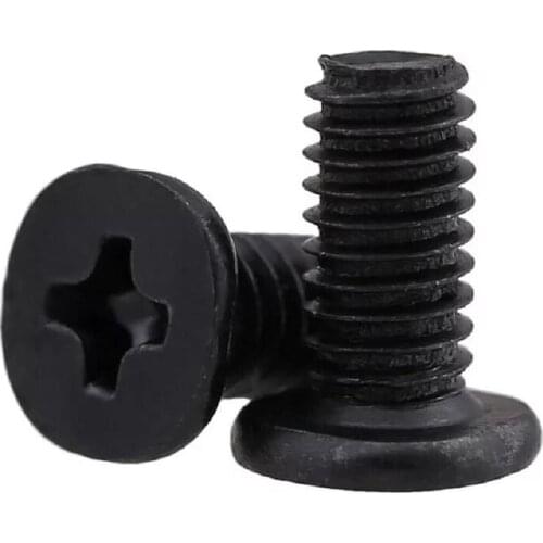 200pcs/lot M2 M2.5 M3 Carbon Steel Thin Edge Flat Large Flat Head Cross Screw CM