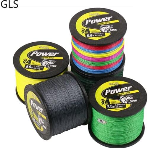 2021 New 500M 4 Strands/8 Strands Optional 12-88LB Braided Fishing Line Super Strong Carp Multifilament Line Fishing Tools