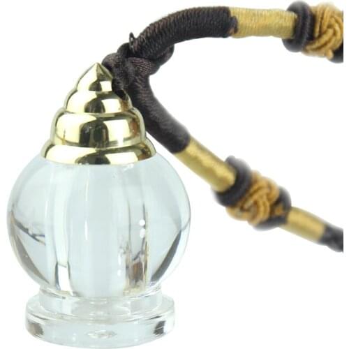 Gawu Box Transparent Crystal Tower Wishing Bottle Pendant Portable Jewelry for Men and Women Can Be Stored