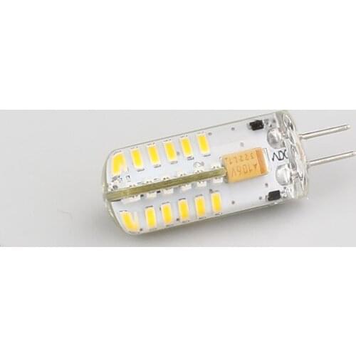 Capsule G4 LED BI-PIN IP Protection 48LED 3014SMD Super Bright 12VDC/12VAC Pure White Warm White 3W RV Marine Lamp 1pcs/lot