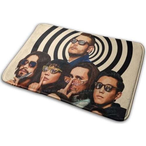 Comic Style Umbrella 2 Academy Mat Rug Carpet Anti-Slip Bedroom Entrance Door Mat Acedemy Umbrella Academy 2 Umbrella Academy