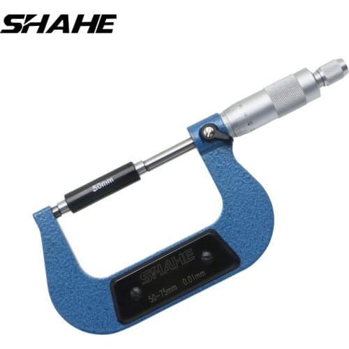 Shahe Yellow outside Micrometer Metric micrometer Caliper gauge 0.01 mm Precision Vernier Caliper Measuring Tools