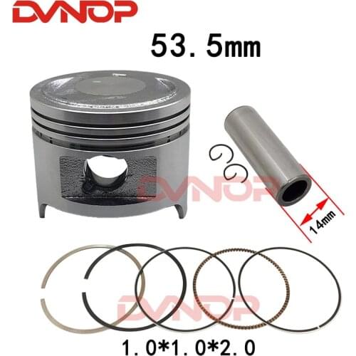 Motorcycle 53.5mm Piston Ring 1.0*1.0*2.0mm Gasket Set For Qingqi Suzuki QS110 FD110 FD 110 110cc Egine Spare Parts