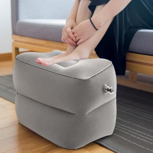 New Inflatable Travel Foot rest Pillow Foot Pad Kids Flight Sleeping Footrest Pillow Resting Pillow On Airplane Car Bus Pillow