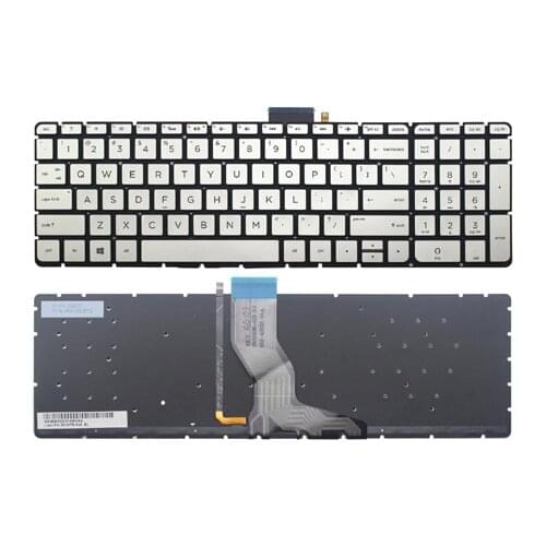 New Genuine Laptop keyboard for HP Envy M7-N M7-N011DX M7-N014DX M7-N101DX M7-N109DX Silver With Backlit US
