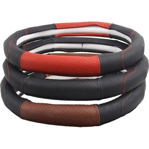 Oval Car Steering Wheel Cover Wrap Case For Peugeot 4008 5008 For Peugeot 3008 II 2016 - 2020 E2008 508 Hybrid 2019 2020 2021