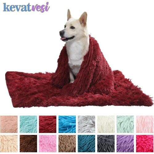 Plush Dog Blanket Soft Pet Sleeping Mat Warm Fleece Pet Blanket Washable Cat Bed Cushion Carpet Small Large Dog Camas Para Perr