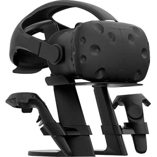 VR Stand Headset Display Stand Holder VR Glasses Desktop Station For Oculus Rift S/Oculus Quest/Quest 2 Headset Press Controller