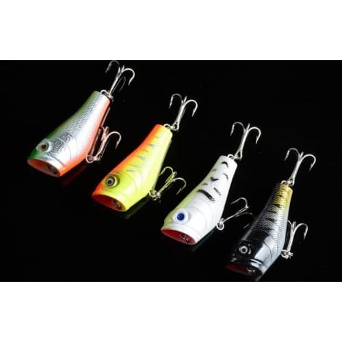 RQNQ 5cm 7.4g Megabass Rattling Fishing Lures Saltwater 2021 New Poppers Lure Fishing Rush Float Fish Top Water Artificial Bait