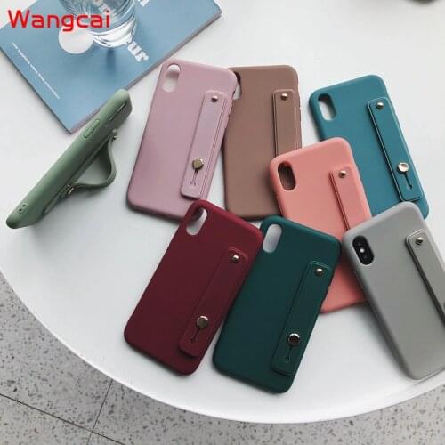 Wrist Strap silicone For OPPO A92 A72 A52 Find X2 Neo A8 A31 A9 A5 2020 A91 F15 F9 Pro F3 F1 Plus Case With Wristband Back Cover