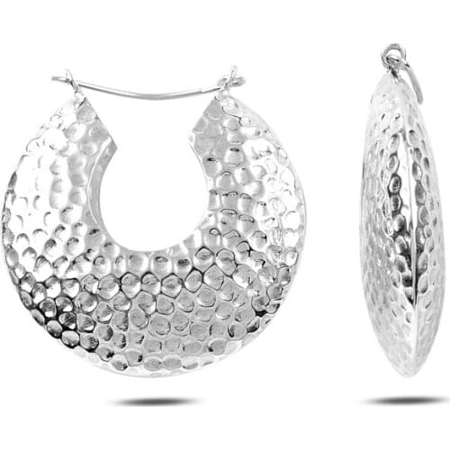 Silverlina Silver Hollow Tattoo Earrings