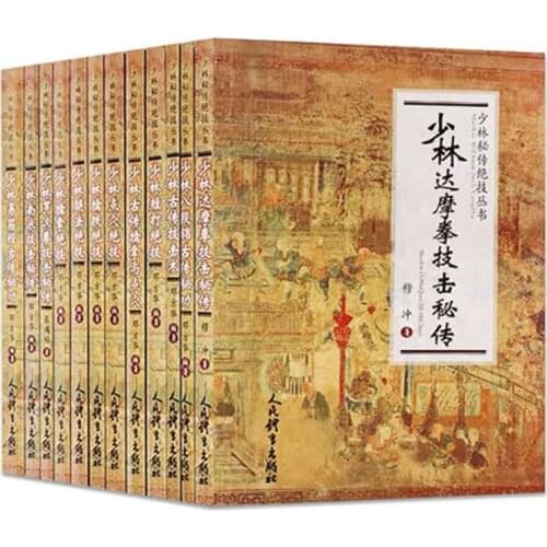 12 pcs/set Shao Lin series book :The Secret of Shaolin Nanpai Skills book+ Bodhidharma Skills + Shaolin Arhats Skills