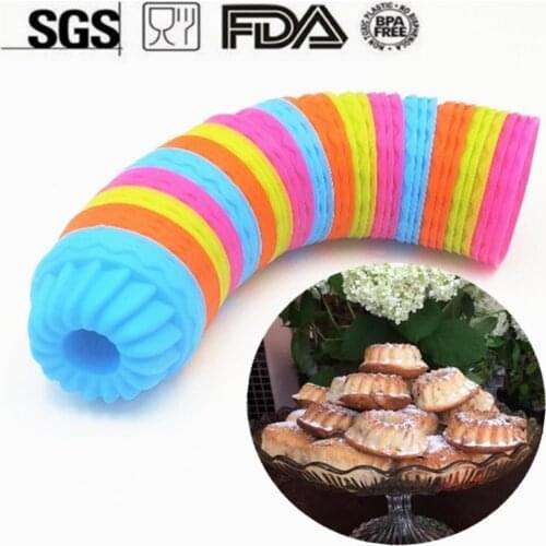 12pcs Pumpkin Silicone Fancy Dessert Mold Jello and Mini Cakes Pan 3D Muffin Cupcake Pumpkin Form Cake Decorating Tools