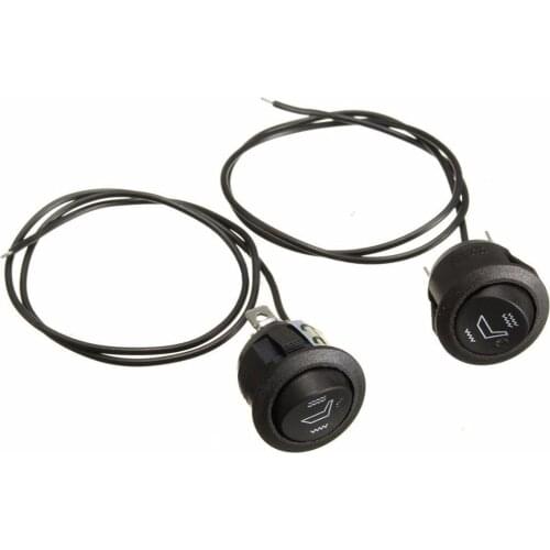 2pcs 3 Pins Round Car Heated Seat Heater Rocker Switch High Low Control