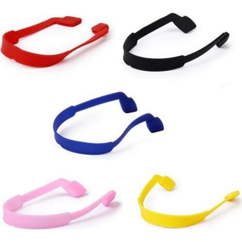 5pcs cords eyeglass chains silicone eyeglass holders for child - 5 different colors