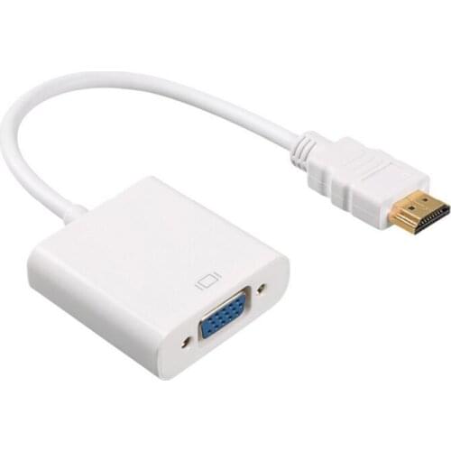 50pcs Displayport HDMI TO VGA Converter Adapter Cable Male to Female Video Cable Line for PC DVD PP