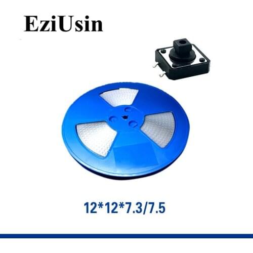 500pcs In Tape One Reel TS-F002 Micro Switch 12*12*7.3 Tactile Tact Push Button SMT 12x12x7.3 Elevator Switches