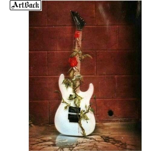 5d diy diamond painting electric guitar icon full square 3d diamond embroidery diamond mosaic kit handicraft home decoration