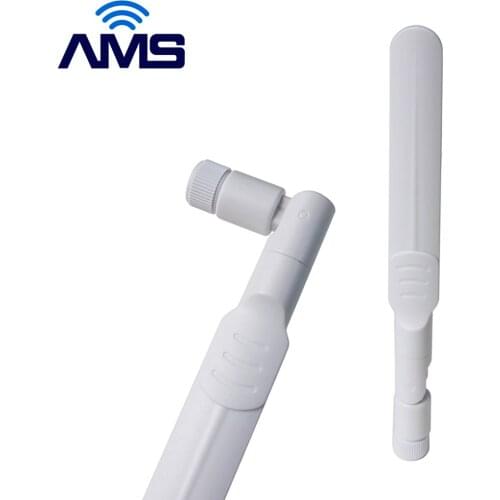 AMS Factory Wholesale External Dual Band New 5G Wireless Router Aerial Omni 6dBi 2.4G 5G 5.8G Rubber Communication Wifi Antenna