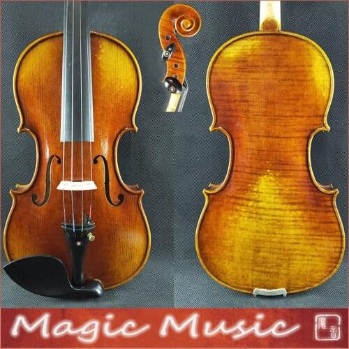 SELECTED! 18 Years Old European Spruce! Stradivarius Lord Wilton Top Master Violin 4/4 Size #2372, Handmade Oil Varnish