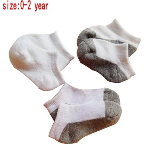 3 pairs/pack kids socks 100% cotton pure color for children socks 3-6 year boys girls socks