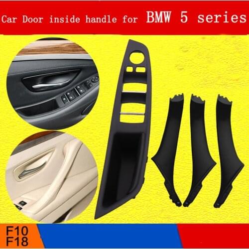 For BMW 5 series F10 F18 Interior Car Door Handle Inner Panel Pull Cover LHD Interior Remote control Auto panel