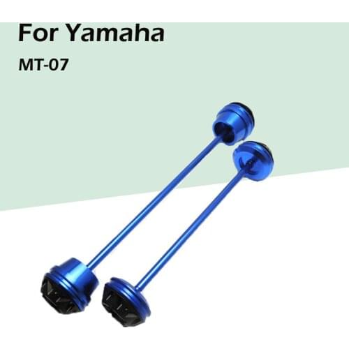 For Yamaha MT-07 mt07 Modified Carved Front and Rear Axle Schock-Resistant Ball Protective Ball Anti-Fall Glue
