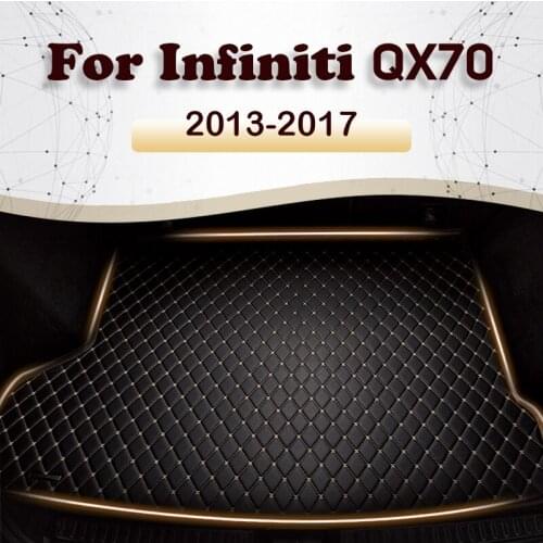 Car trunk mat for Infiniti QX70 2013 2014 2015 2016 2017 cargo liner carpet interior accessories cover