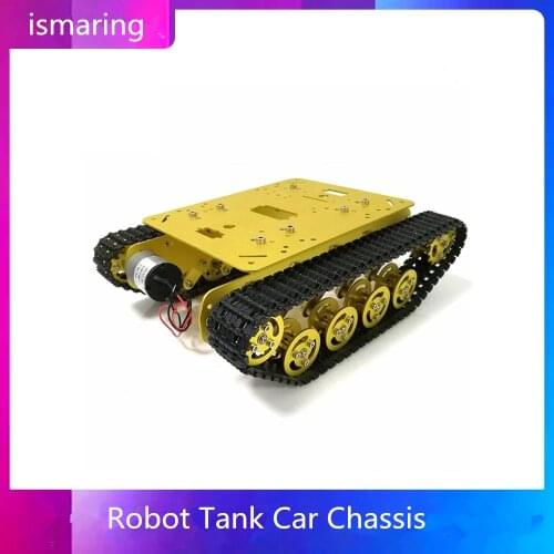 Metal Rc Robot Tank Car Chassis Shock Absorption Car With Suspension System Crawler Caterpillar For Arduino Diy Toy