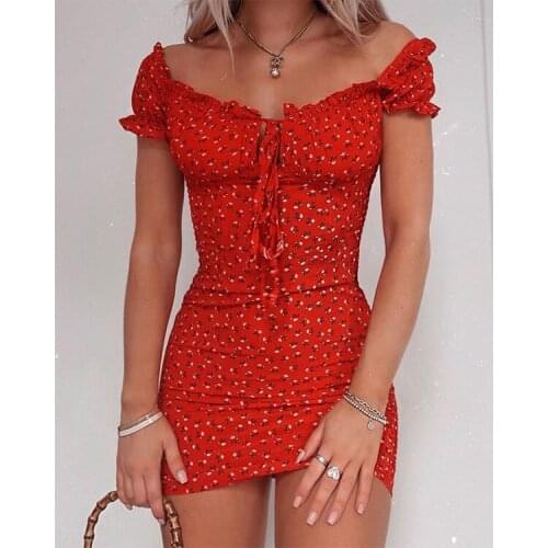 NEWDISCVRY Off-the-shoulder Summer Dresses