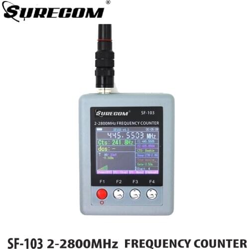 New SURECOM SF-103 Walkie Talkie Frequency Meter Portable Radio Frequency Counter 2MHz~2.8GHz SF103 For DMR Analog Two Way Radio
