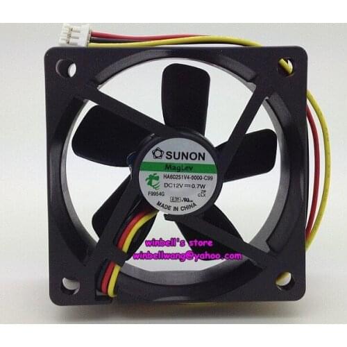 Brand new HA60251V4-0000-C99 6CM maglev cooling fan 12V 0.7W super mute fan 3wires