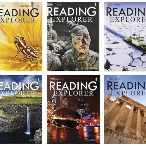 6 pcs/set National Geographic English Reading Textbook Reading Explore Third Edition Novel English Book Sets