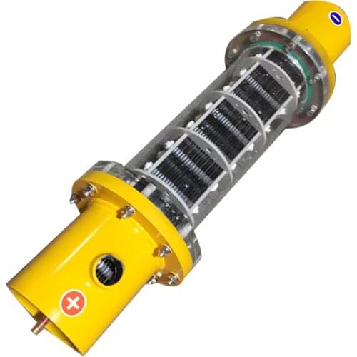 High efficiency electrolytic cell elt-4-pt-87 platinum coated titanium anode stack electrolyzer