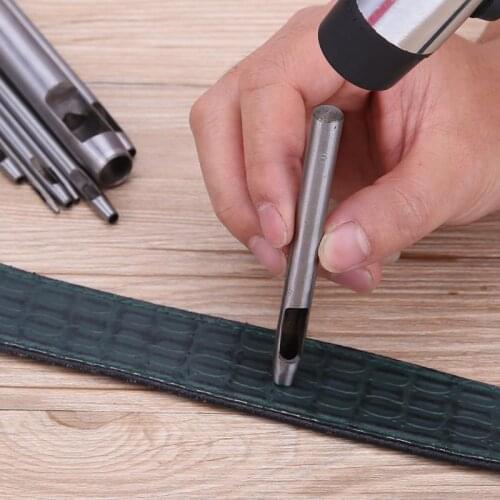 1Pcs 4-29mm DIY Handmade Punch Tool Make Hole Leather Craft Belt Strap Round Punching German Hollow Leather Paper Book Strap