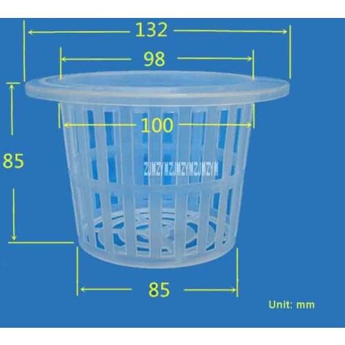 100PCS\LOT 100# Mesh Plant Pot, Hydroponic Vegetable Planting Cup, Gardening Net Cups Pots for Hydroponics System Root Supporter