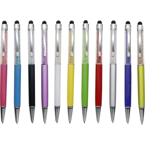 11 colors allpoint pen Luxury Crystal pen Shiny Creative Office School Writing Stationery Black/Blue Refill Ballpen 50pcs/set