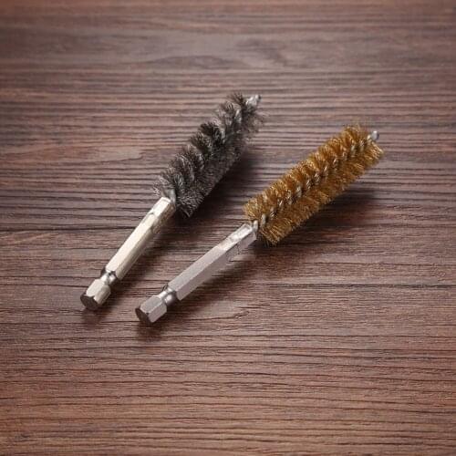 2pcs Wire Brush for Power Drill Impact Driver Paint/Rust Remover Cleaning Polishing Tool for Machinery Automotive