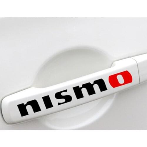 4 pieces NISMO Handdoor Car-Styling for NISSAN QASHQAI JUKE X-TRAIL TIIDA ALMERA NOTE PRIMERA MARCH TEANA Car accessories