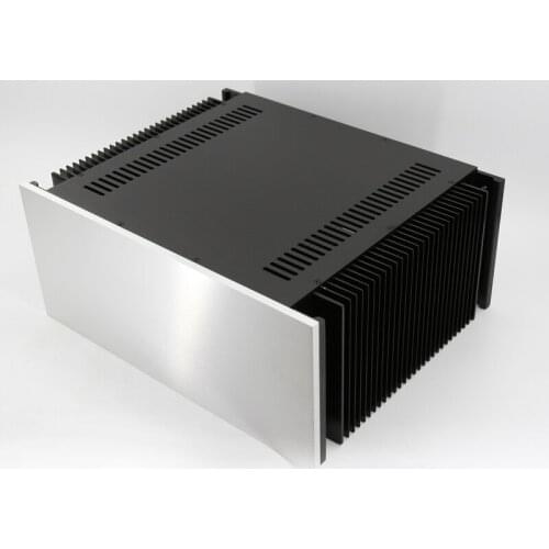 Size W480 H210 D390 All-aluminum chassis A50 double radiator power amplifier chassis suitable for KSA50 circuit
