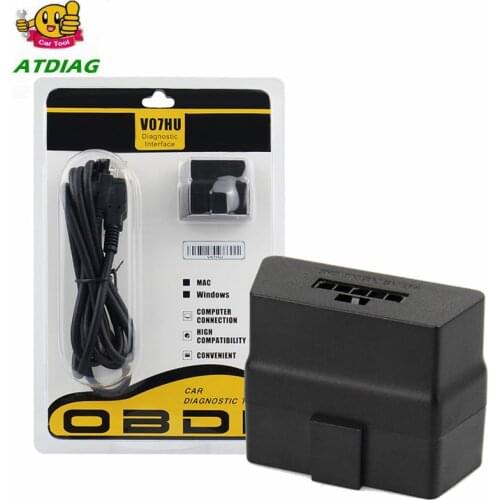 Original USB ELM327 V1.5 V07HU PIC18f25k80 + FT232RL Chip USB RS232 Port On PC ELM327 Car Diagnostic Tool For All OBD2 Protocols