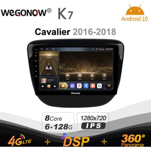 Ownice K7 6G+128G Car Radio for Chevrolet CAVALIER 2016 - 2018 android 10.0 BT 5.0 support Interior Atmosphere Lamp 360 4G LTE